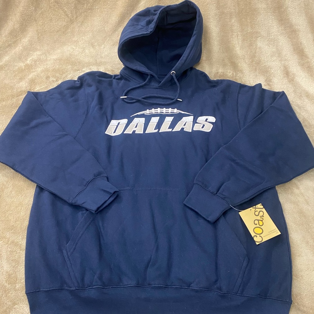 Dallas Cowboys Large Mens Navy Blue Hoodie.